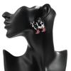 Cute Flower Cow Acrylic Print Earrings for Women Girls New Cartoon Hat Boot Cattle Animals Drop Earring Lovely Jewelry Gifts