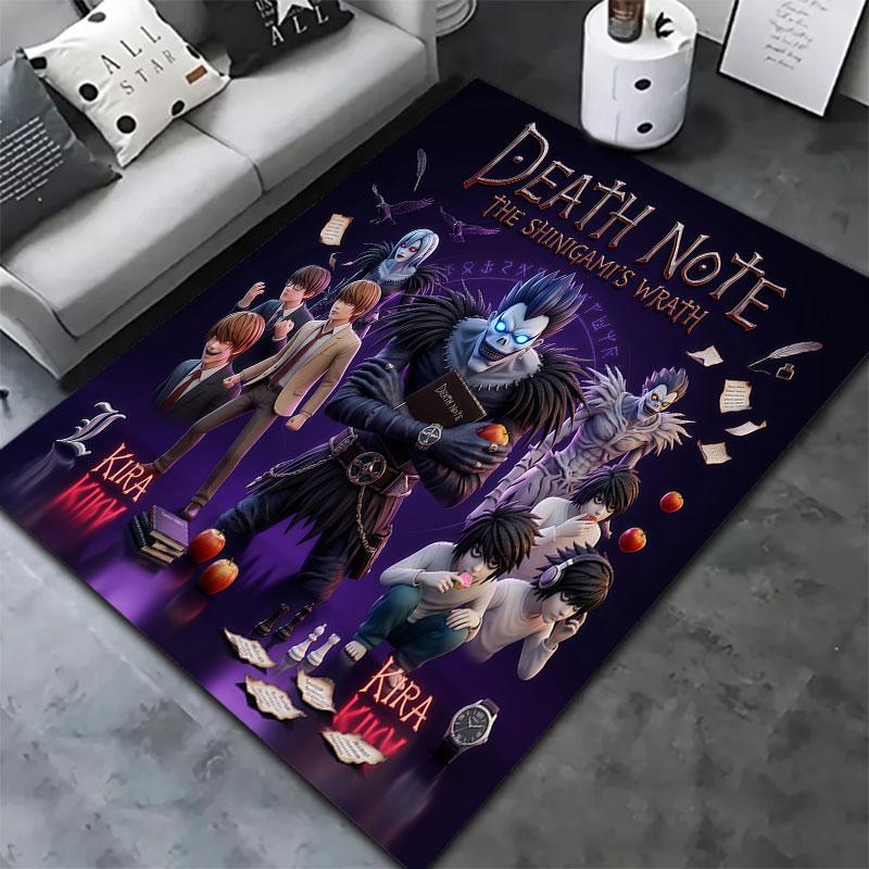 Death Note Carpet Rug For Living Room Bedroom Home Sofa Decoration Kids Play Nonslip Floor Mat
