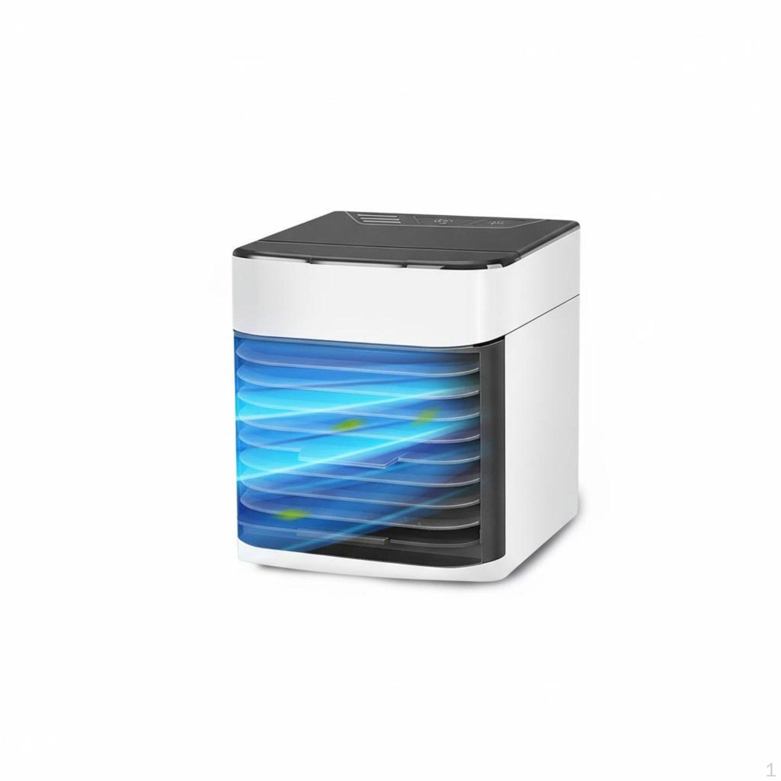Mini Air Conditioner Fan Cools and Humidifies Desktop Chiller Humidifier Function Portable 2nd Gen