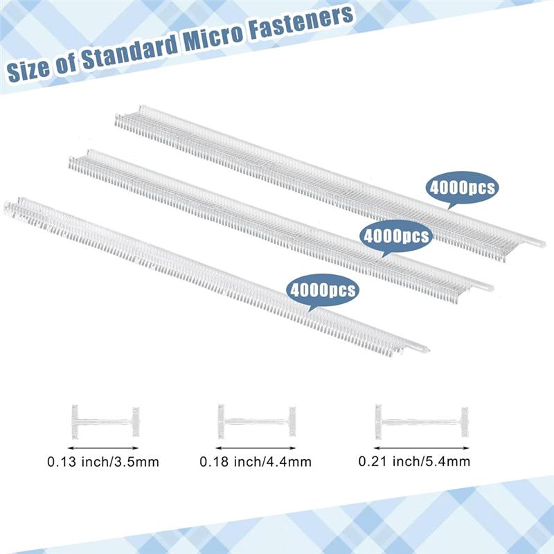 Good-Micro-Type Tagging Gun Fasteners Kit 0.13In Tag Gun Refills 0.18In Fine Tagging Barb 0.21In Fastener For Stitch Tag Gun