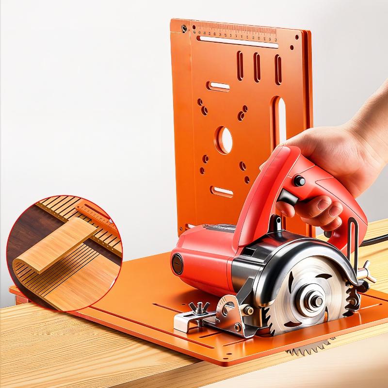 1 Set Adjustable Durable Precision Can Be Chamfered At 45° Angle Electric Saw Base Plate Tool Woodworking Cutting Machine Base