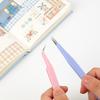 1pcs Portable Precision Stainless Steel Tweezers in Vibrant Colors for DIY Handcraft Home Art Sticker Tape Use A6827