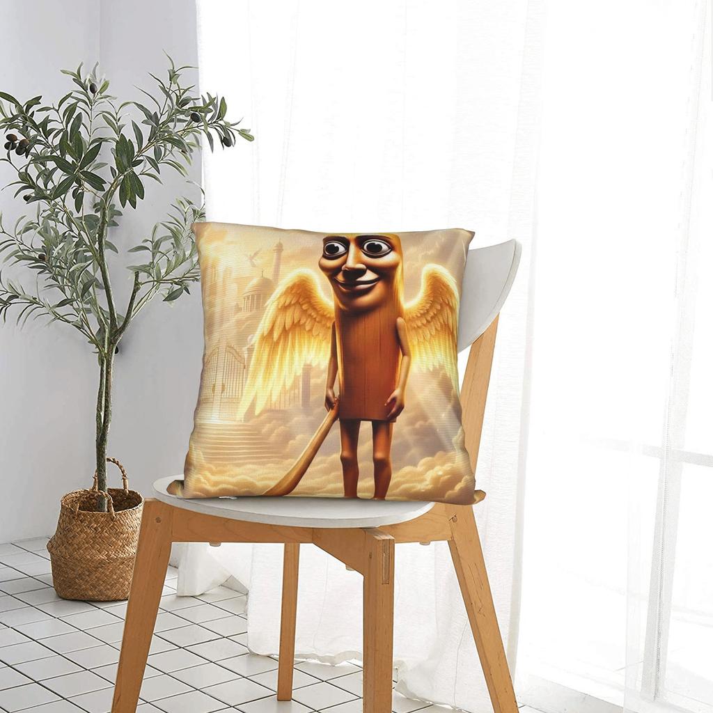Pillow Case Tung Tung Tung Sahur Graphic Pillow Cover For Sofa Couch Bed Living Room Vintage Pillowcases