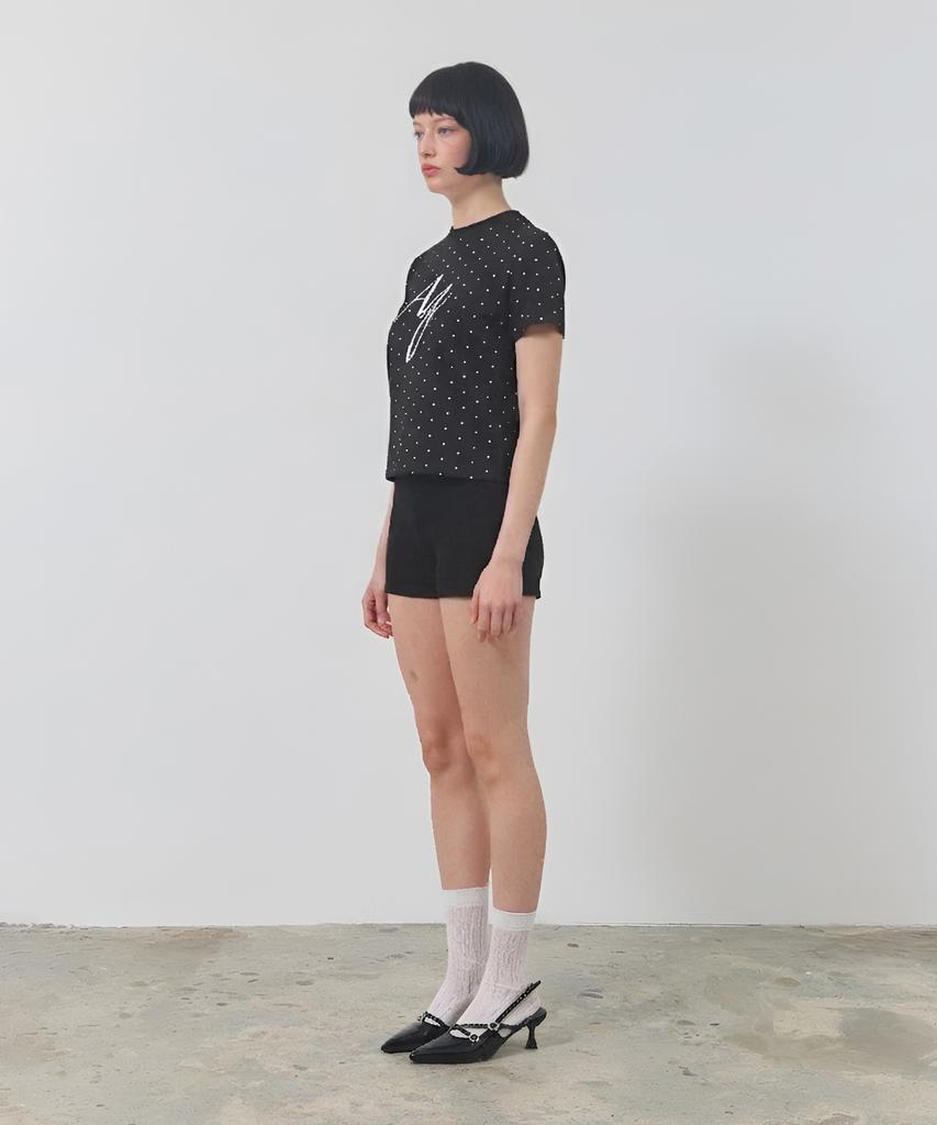 Eikyueikyuhauseukeulleob Dot Aq T-Shirt [Black]