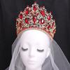 DIEZI New Arrival Princess Big Crystal Crown For Women Wedding Bridal Bride Luxury Elegant Queen Tiara Crown Hair Accessories