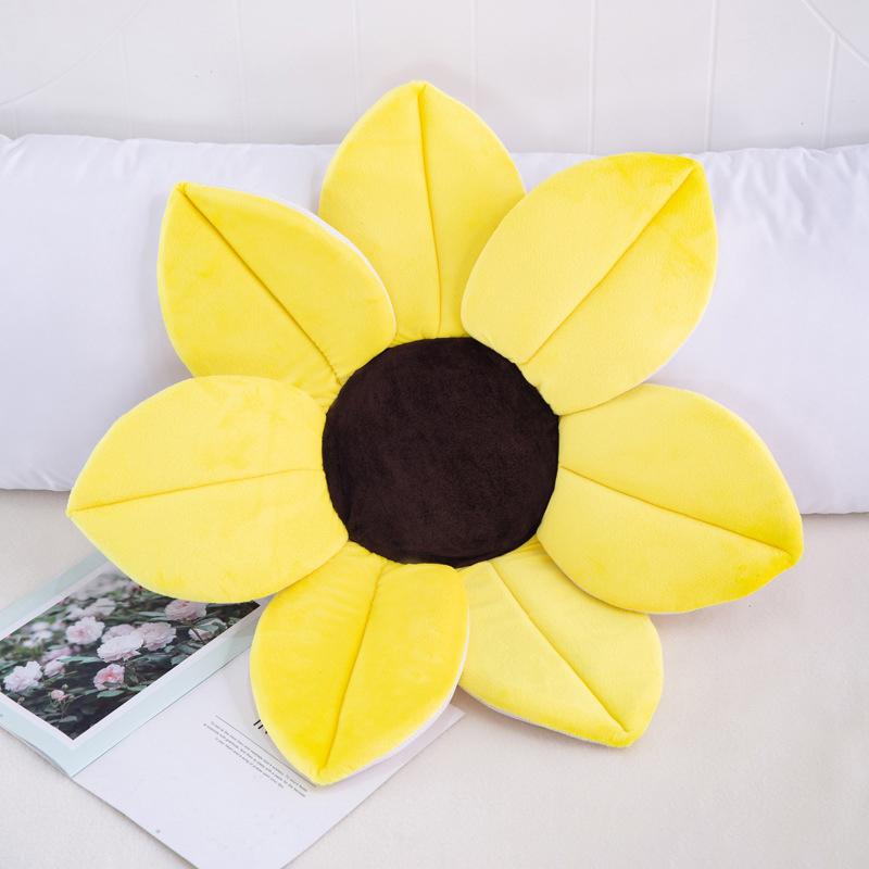 70cm Baby Blooming Bath Mat Flower Bathtub Newborn Foldable Four Petal Flower Shower Cushion Mat Baby Security Petal Seat Pad