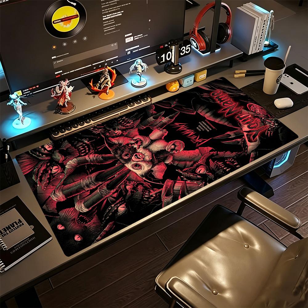 Gremlins Personalized Text Mouse Pad Gaming Laptop Mouse Pad Computer Desk Keyboard Mat Non-Slip Rubber Bottom