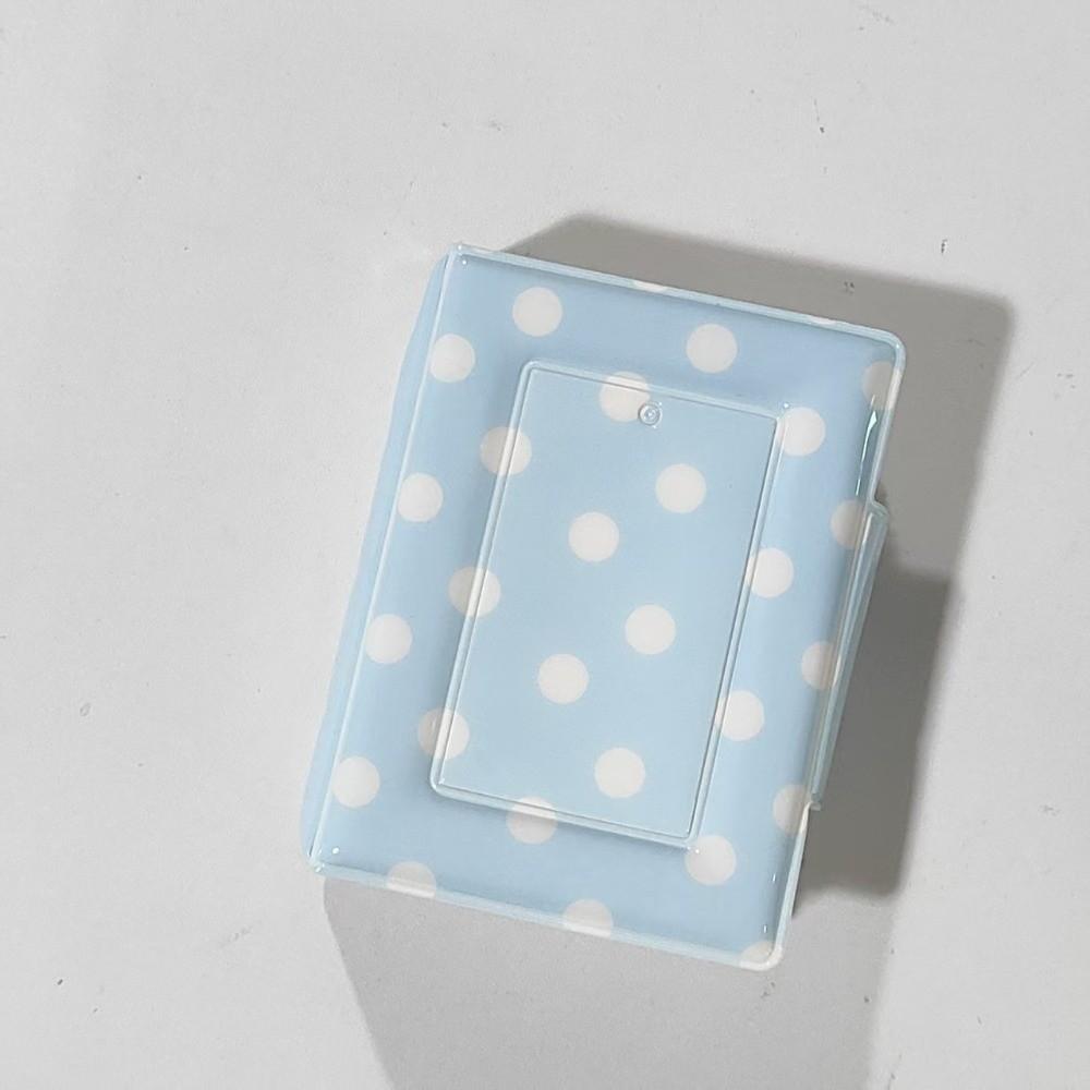 40 Slots Photocard Binder Polka Dot Idol Picture Storage Book Portable Photo Album