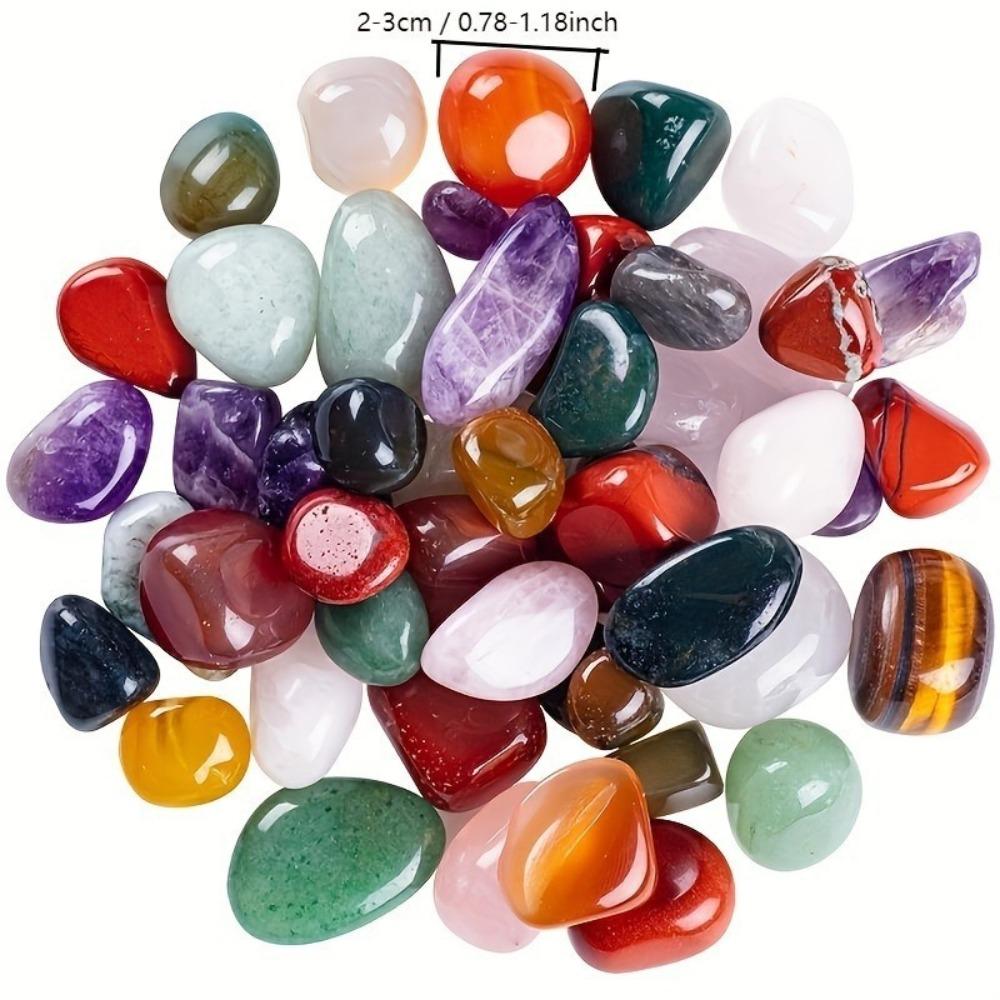 100g/Bag Irregular Natural Tumbled Stones Art Ornament Assorted Tumbled Gemstone Home Aquarium Decor Landscape Craft