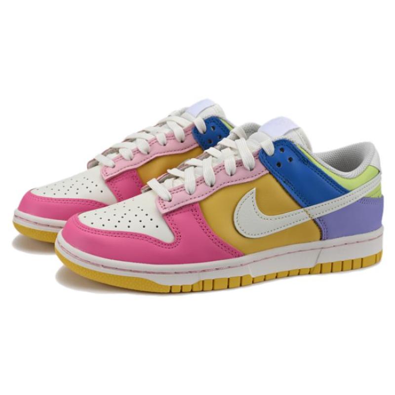 Nike Dunk Low Solar Flare Multi Color Women's Skate Shoes Sneakers FD9923-111