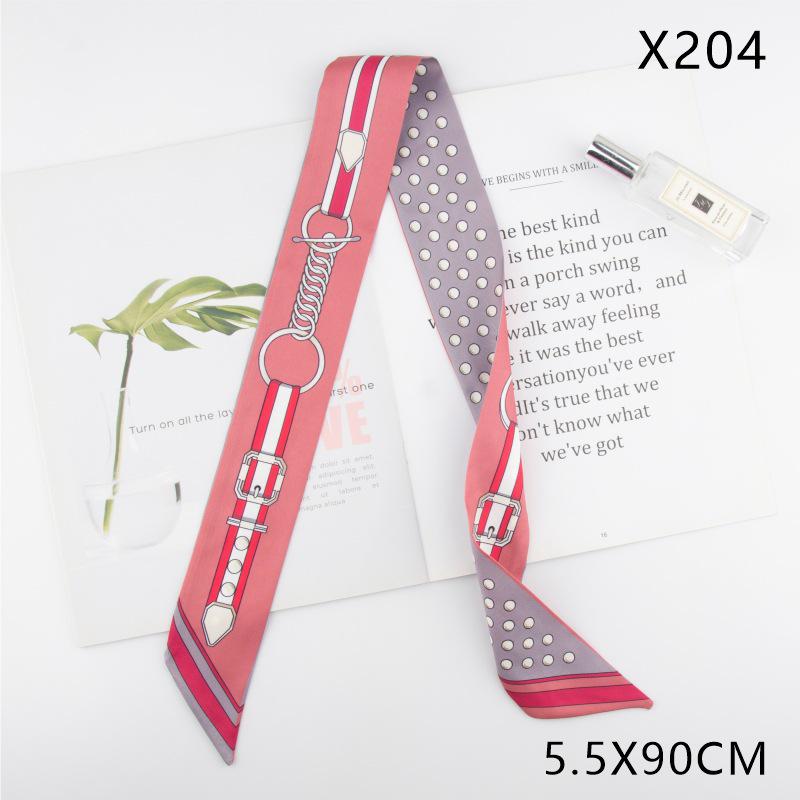 Versatile Vintage Silk Scarf: Hair Tie, Headband, Bag Accessory