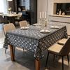 Dining Kitchen Party Event Cotton Linen Washable Rectangle Tablecloth