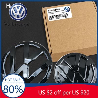 2026 Hot For VOLKSWAGEN VW 2pcs Replacement Badge For Volkswagen VW Golf 7 MK7 2014-2017 Car Front Bonnet Grill Rear Trunk Emble