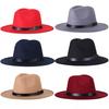 Fedora Hat Solid Color Adjustable British Style Jazz Cap Costume Accessory Streetwear