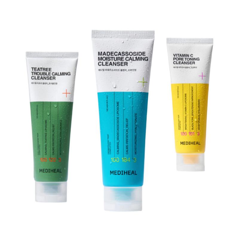 

MEDIHEAL Best Cleansing Foam 120ml 3-Type Set (Tea Tree + Madecassoside + Vita)