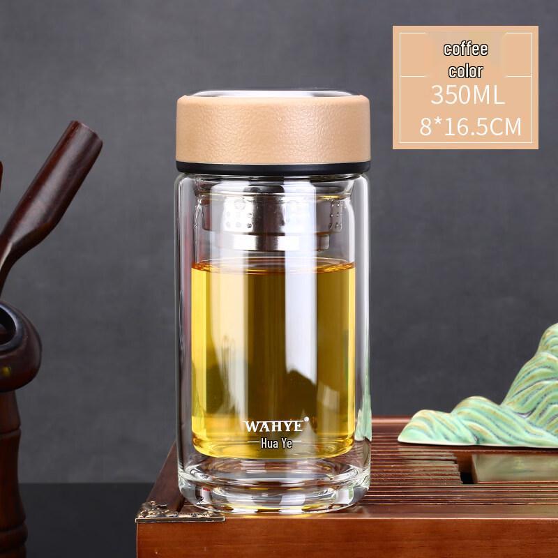 ZISIZ Double-Layer Heat-Resistant Glass Cup