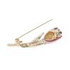Popular Enamel Tulip Flower Rhinestone Brooch – High-Grade Lapel Pin and Clothing Accessory