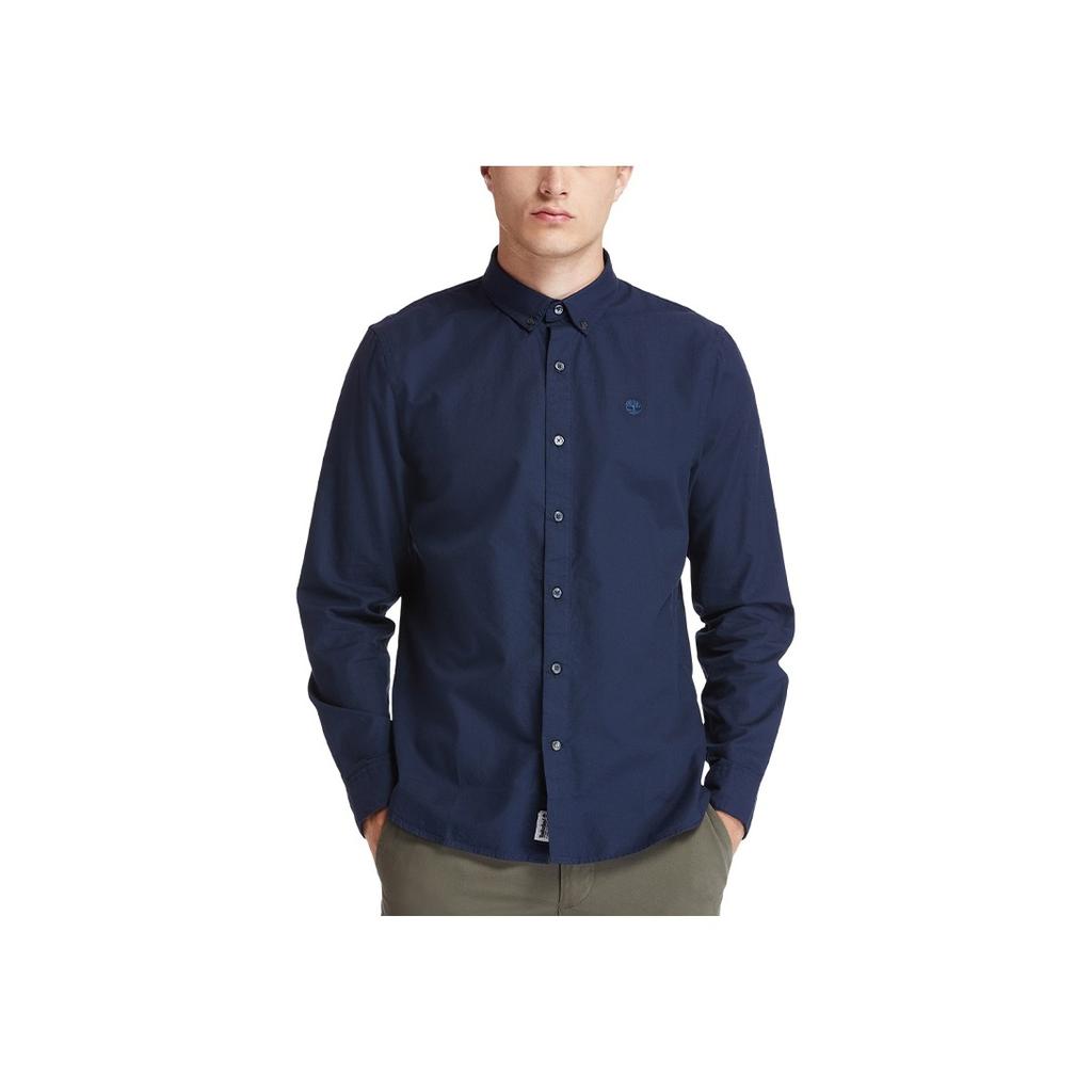 Timberland Solid Color Slim Fit Polo Shirt Men Shirts Deep-Sapphire-Blue A2BAQZ16