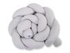 Braided Crib Bumper - Gray