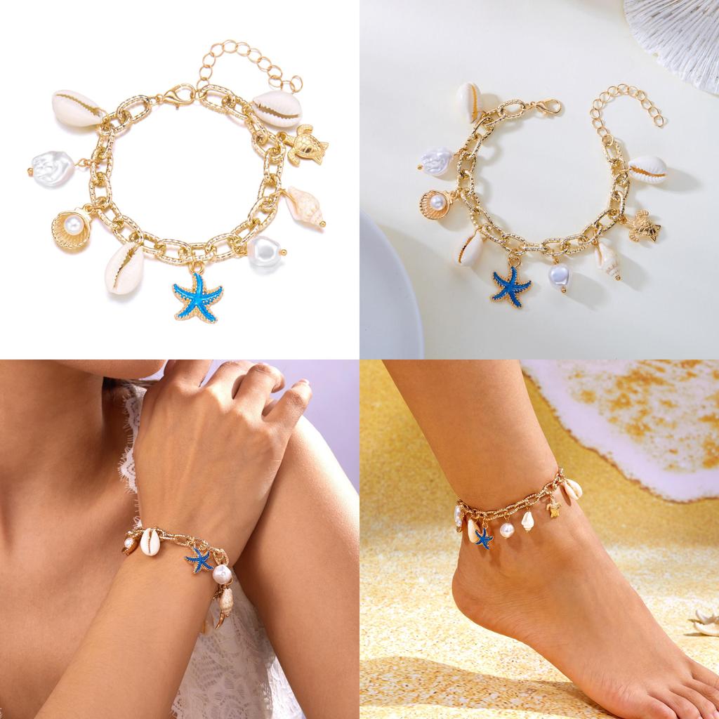 Bohemian Beach Shell Jewelry Summer Fashion Pearl Bracelet For Women