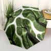 1pc Leaf Vein Automatic Open/Close Umbrella with Windproof, Functional Design, 8-Rib Sturdy Canopy