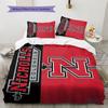 Nicholls State Colonels Pattern Bedding Set Quilt Cover Pillowcase Home Decor Gift (1 * Duvet Cover + 2 * Pillowcase, Without Core)