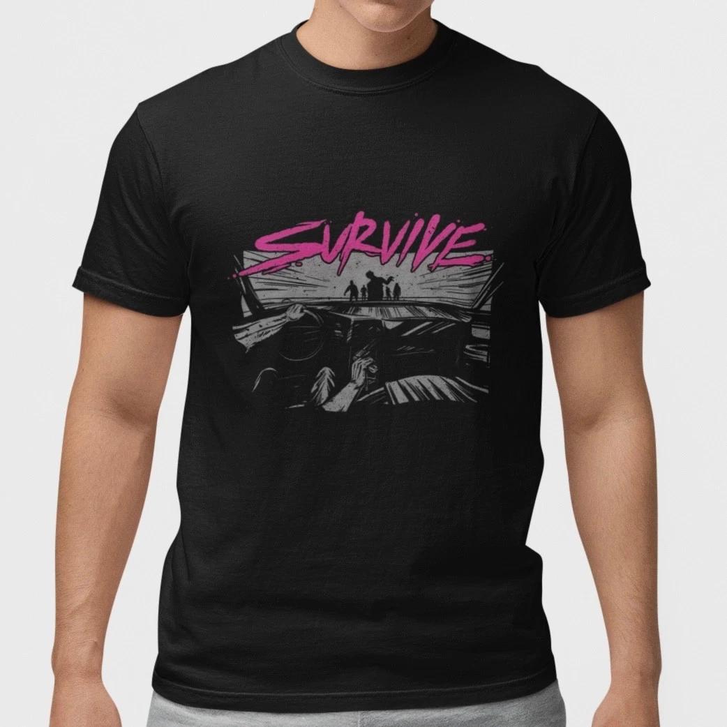 Survive Apocalypse Graphic T-Shirt Survival Horror Gamer Tee XXL