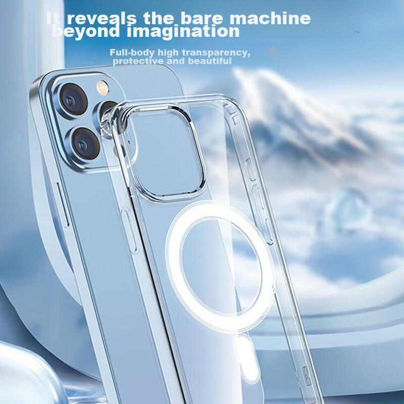 Transparent MagneticIPhone 16 Pro Case, Ultra-Thin Ultra-Light Shockproof Sweatproof Fashion Simple Soft for Apple IPhone 16 Pro, Transparent