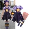 Kids Lily Lovebraids Cosplay Costume for Girls Role Lily Play Time Outfit for Halloween Carnival Party Performance Birthday Gift