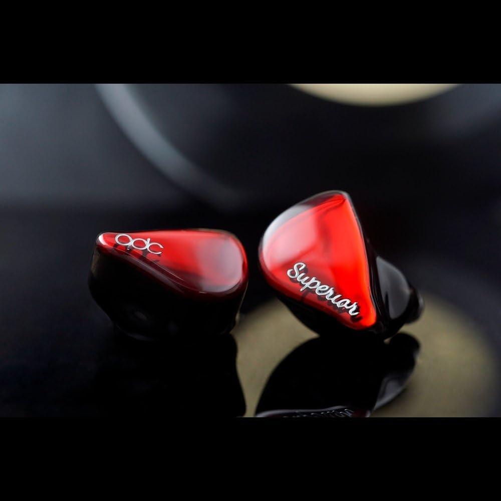 qdc SUPERIOR Vermilion Red [Earphones with 10mm single full-range dynamic driver] Coaxial dual magnetic circuit & dual cavity structure IEM2pin connec