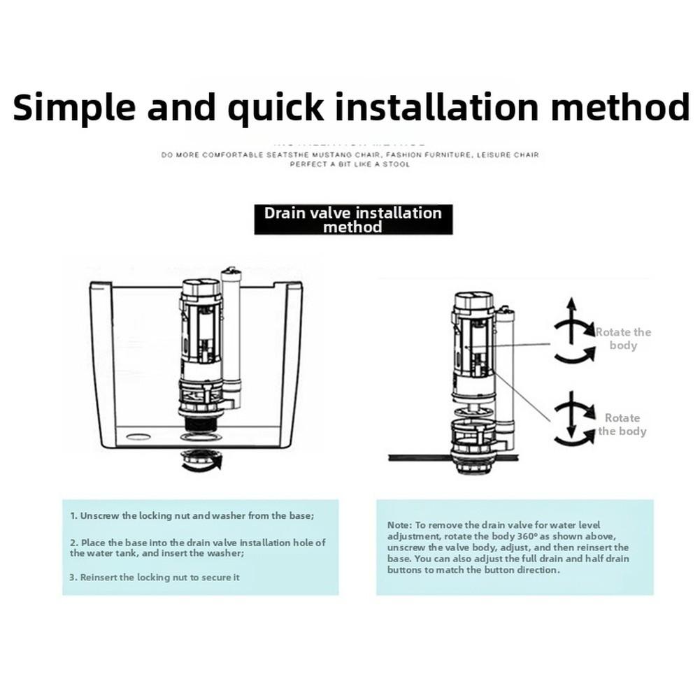 Dual Flush ABS Plastic Toilet Flapper Valve Replacement Water Conservation