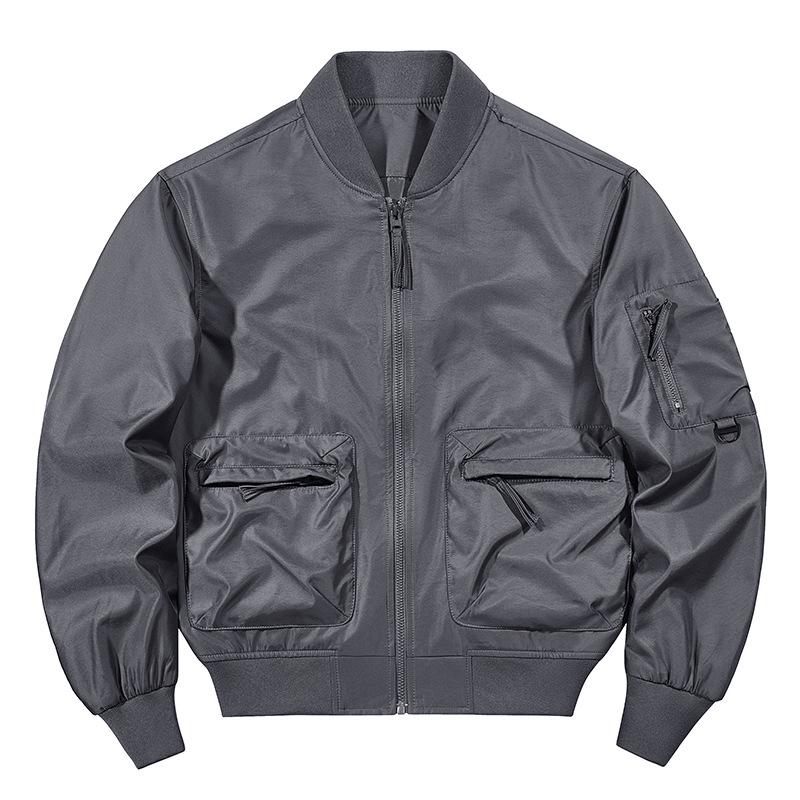 Men's American Style Spring/Autumn Baseball Jacket - Casual Pilot Flight Suit Outerwear Workwear 8861.