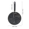 4 Holes Non Stick Coating Frying Pan Home Kitchen Cookware Cooking Tool for Fried Eggs