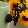 1/12 Scale Miniature Dollhouses Wall Lamp Black LED Wall Sconce for Garden Balcony Decoration Dollhouses Accessories