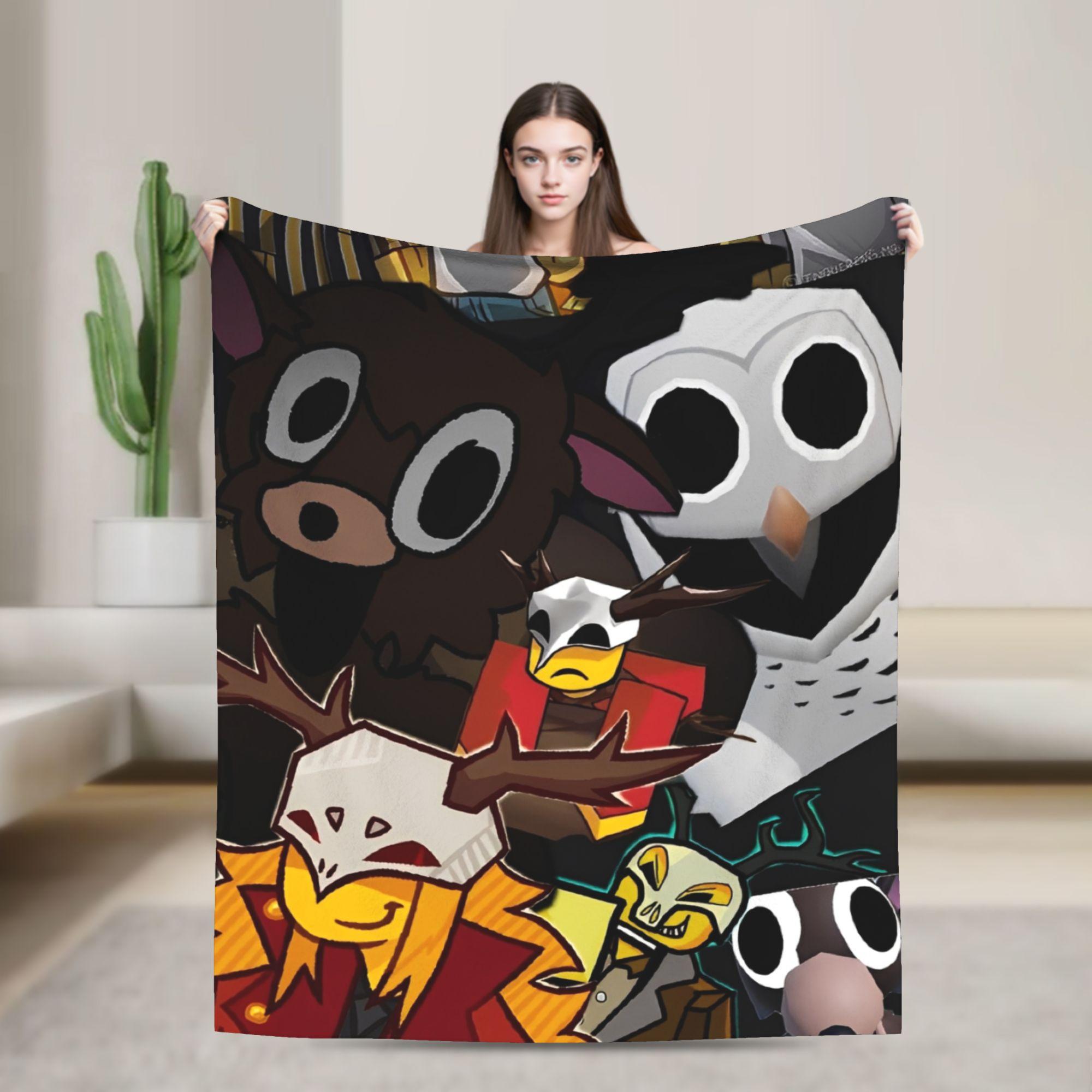 

99 Nights In The Forest Game Blanket Soft Print Plush Throw Blanket For Bedroom Travel Office Flannel Bedspread Bed Cover 30x40in