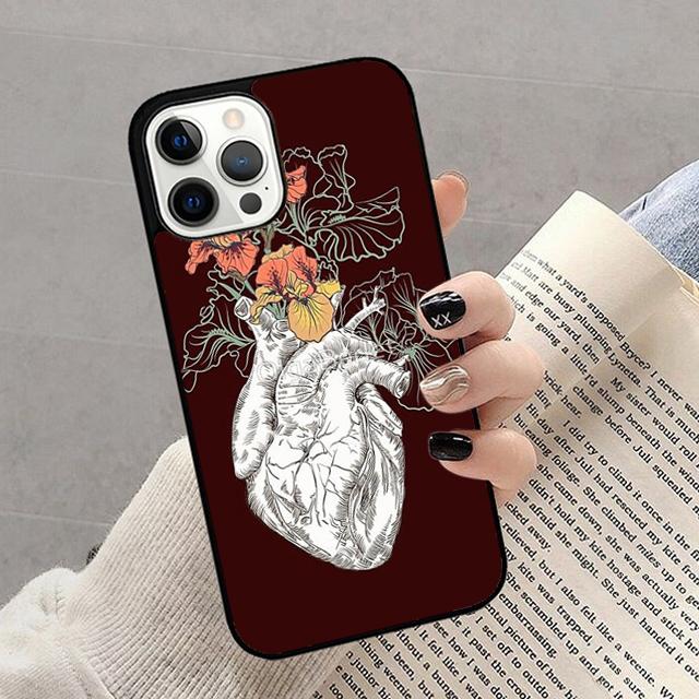 Medical Human Organs Heart Art Phone Case For iPhone 17 Air 16 15 14 13 12 Pro Max Plus Max Cover Shell coque