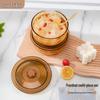 High Borosilicate Amber Glass Food Storage Bowls (2-Piece Set)