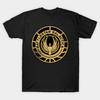 Men Black Print T-shirt Battlestar Galactica Patch No-Cut Transfer Paper Print Cotton Tshirt