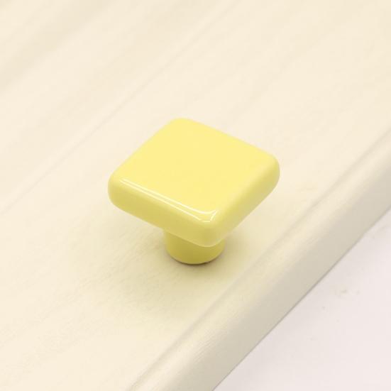 Cabinet Handle Square Ceramic Cabinet Door Pull Solid Structure Easy Installation Handle Knob DIY Furniture Accessories