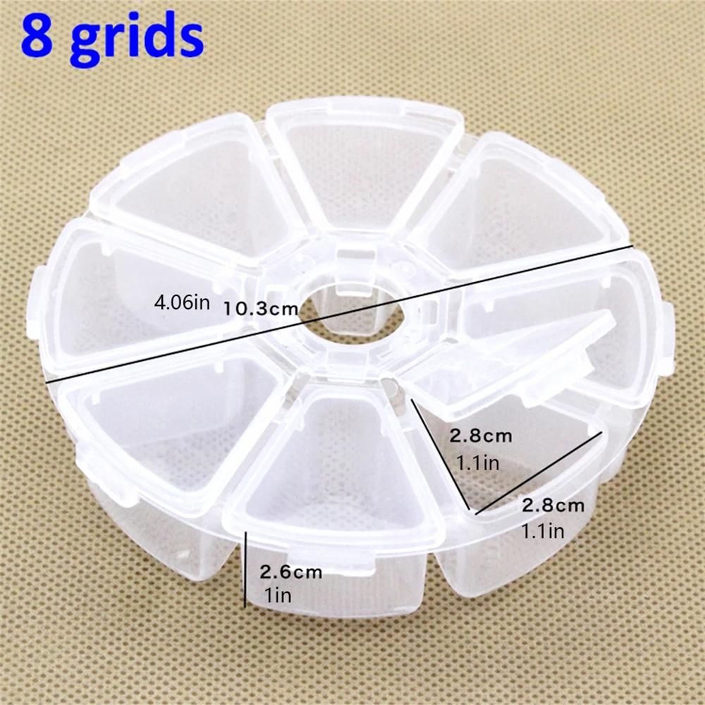 1pc 5D Diamond Painting Box Organizer - 8 Cases for DIY Embroidery Accessories and Tools - Keep Your Kits Tidy and Easy to Find