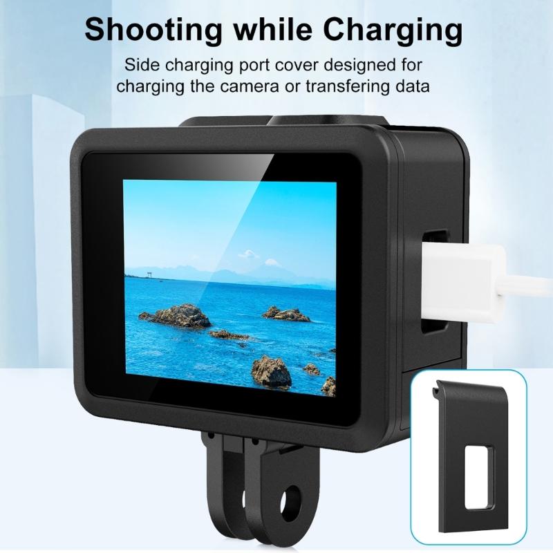 Protective Silicone Case Set for  Camera Protectors Security Cover Lens Caps Easy Carry Lanyard Accessories