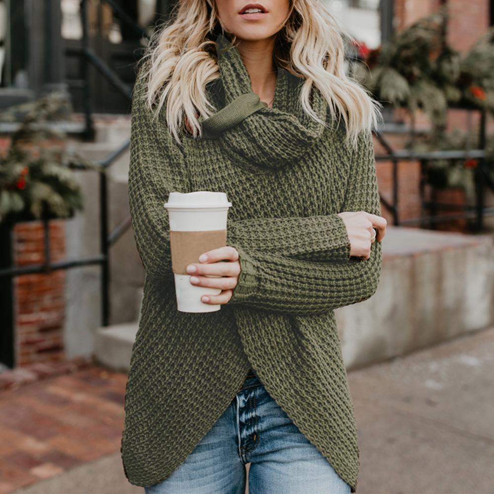 LASPERAL Gilet Cardigan Femmes avec Capuche Veste en Tricot Chaud Hiver Pull Tricot/é Casual Bouton Gilet Grosse Maille Outwear Blouson Chandail Sweater Outwear