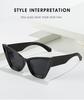 Cat Eye Sunglasses Vintage Mirror Lens Unisex Stylish Sun Glasses Women Men Personality Colors Oculos De Sol