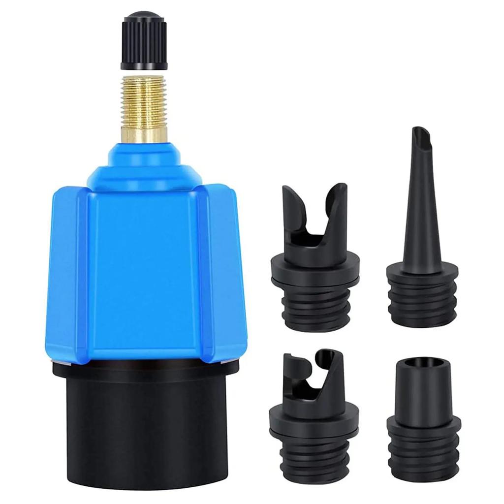 Air Valve Adapter Inflatable Rowing Rubber Boat Paddle Canoe Pump Compressor