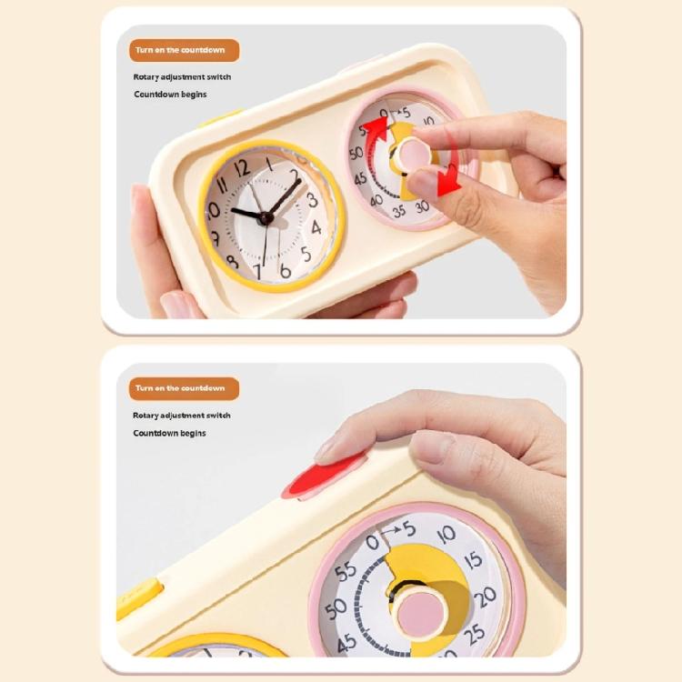 Easy To Use Double Screen Countdowns Timer With Analog Alarm Clock For Precise Cooking Baking And Time Management Tasks