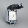 Israel Standard IP66 Waterproof Outdoor Socket, 3-Hole Double 86 Type & 146 Type Plug, Surface-Mounted Rainproof Socket