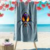 Fiery Vibrant Spider Elegance Print Beach Towel, Quick Drying, Suitable for Travel, Outdoor Sports, Jogging, the Beach and Swimming, Gift