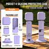 Silicone Case for DJI Osmo Pocket 4 Protective Cover Anti-Scratch Lens Cap Protector Camera Shell Accessories