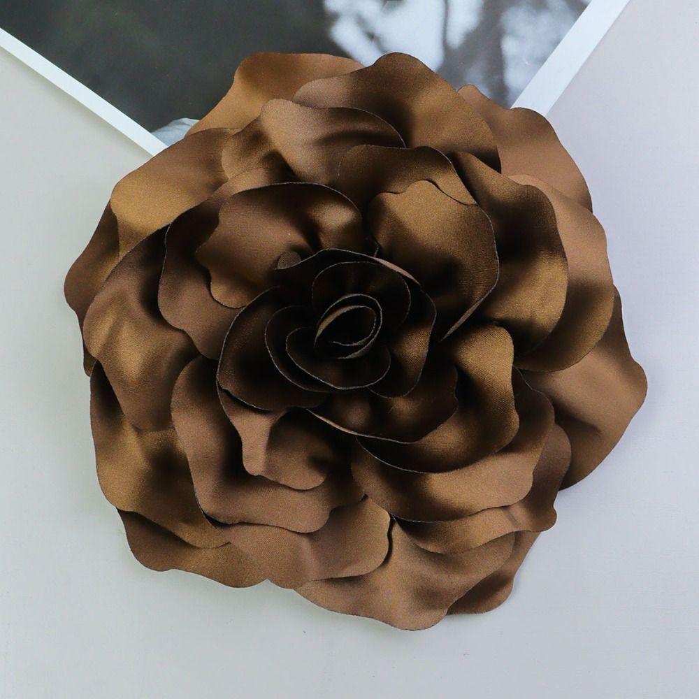 20cm Large Size Floral Brooch Cloth Art Handmade Dress Suit Corsage  Wedding Party Jewelry