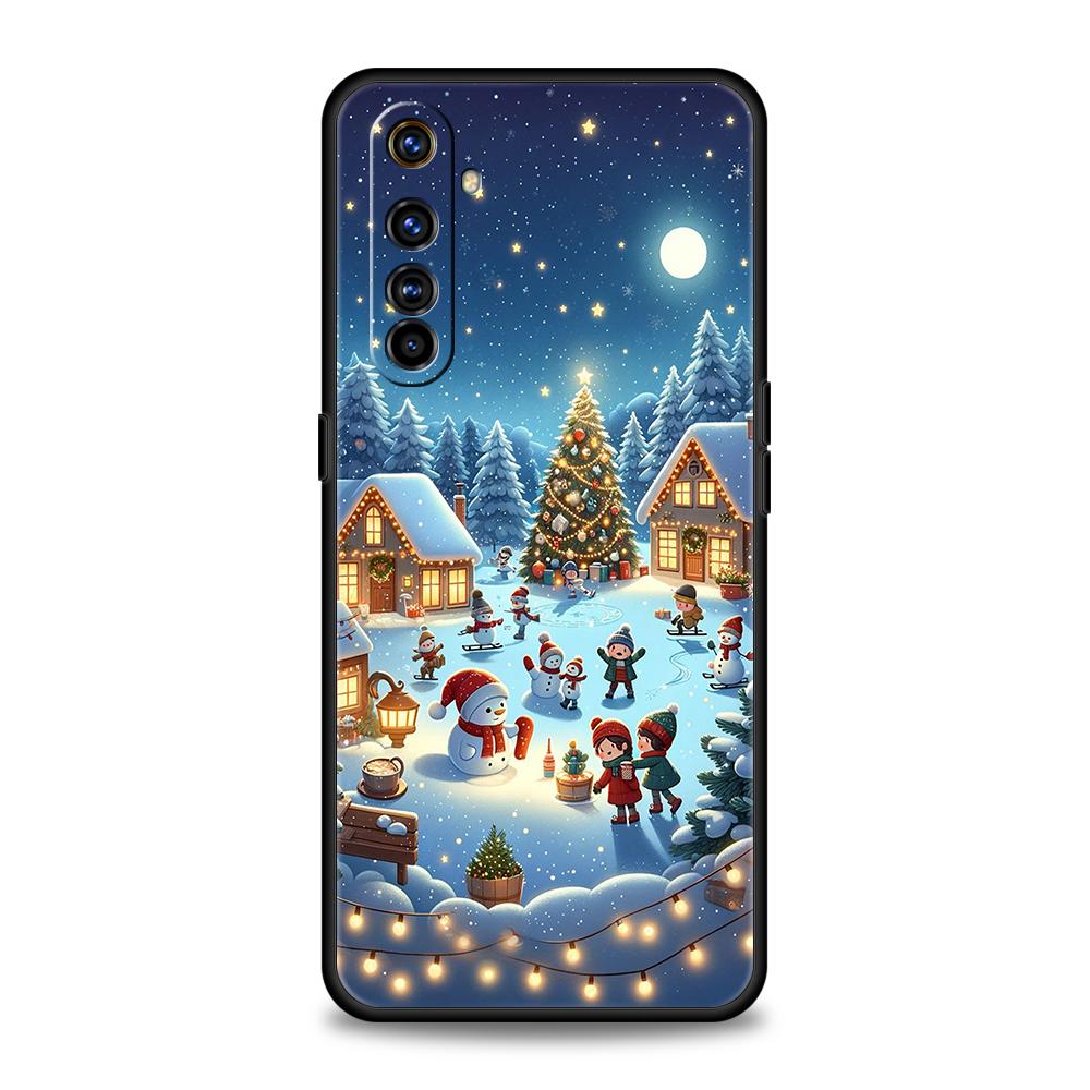 

New Year Christmas Silicone For Realme 10 11 8i 9i 9 Pro Plus GT2 C3 6 7 8 Pro C21 C11 C25 C35 Pro 5G Shockproof Phone Case Bags Realme 11 Pro